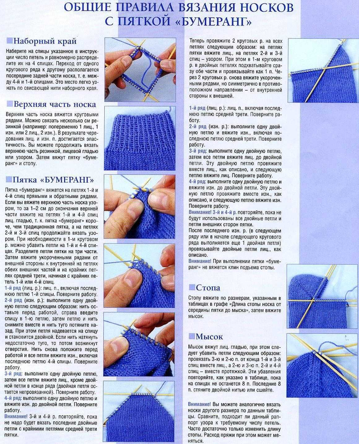 Носки спицами: схемы с пошаговым описанием - как вязать, мастер-классы на фото и видео