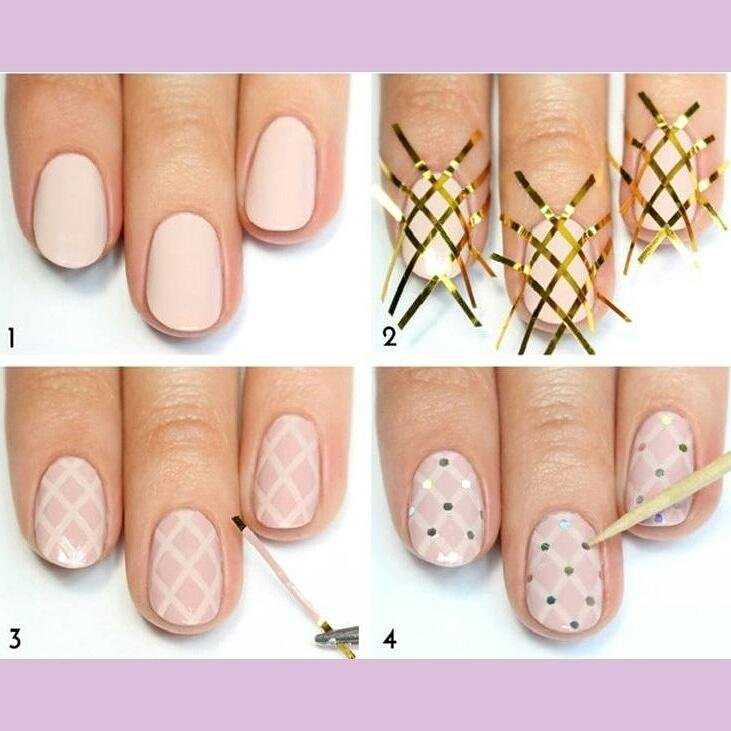 Как сделать простые рисунки на ногтях