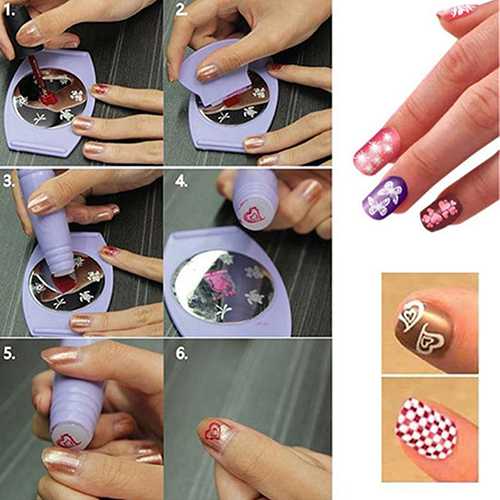 Как сделать стемпинг на ногтях?