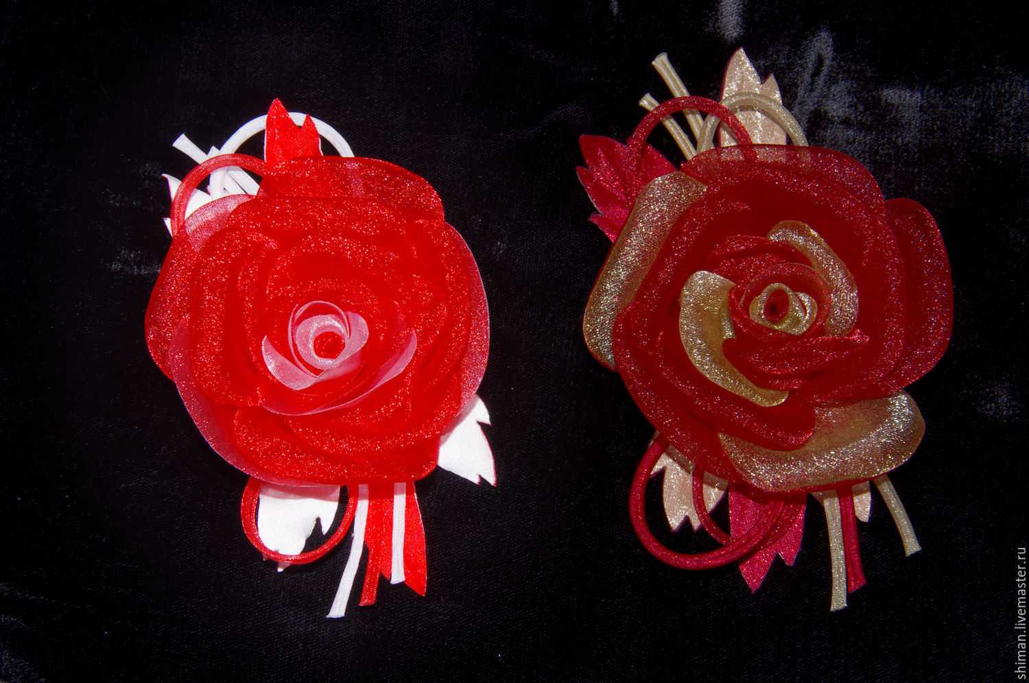 Атласные розы. цветы из атласных лент своими руками пошаговая инструкция. букет из лент