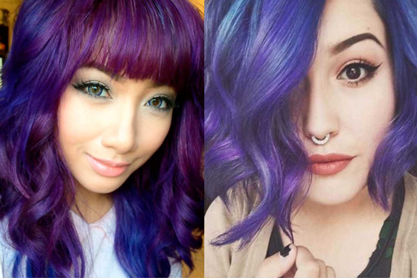 Фиолетовые волосы - тренд сезона, поэтому предлагаем посмотреть фото стильных девушек и найти свой идеальный оттенок