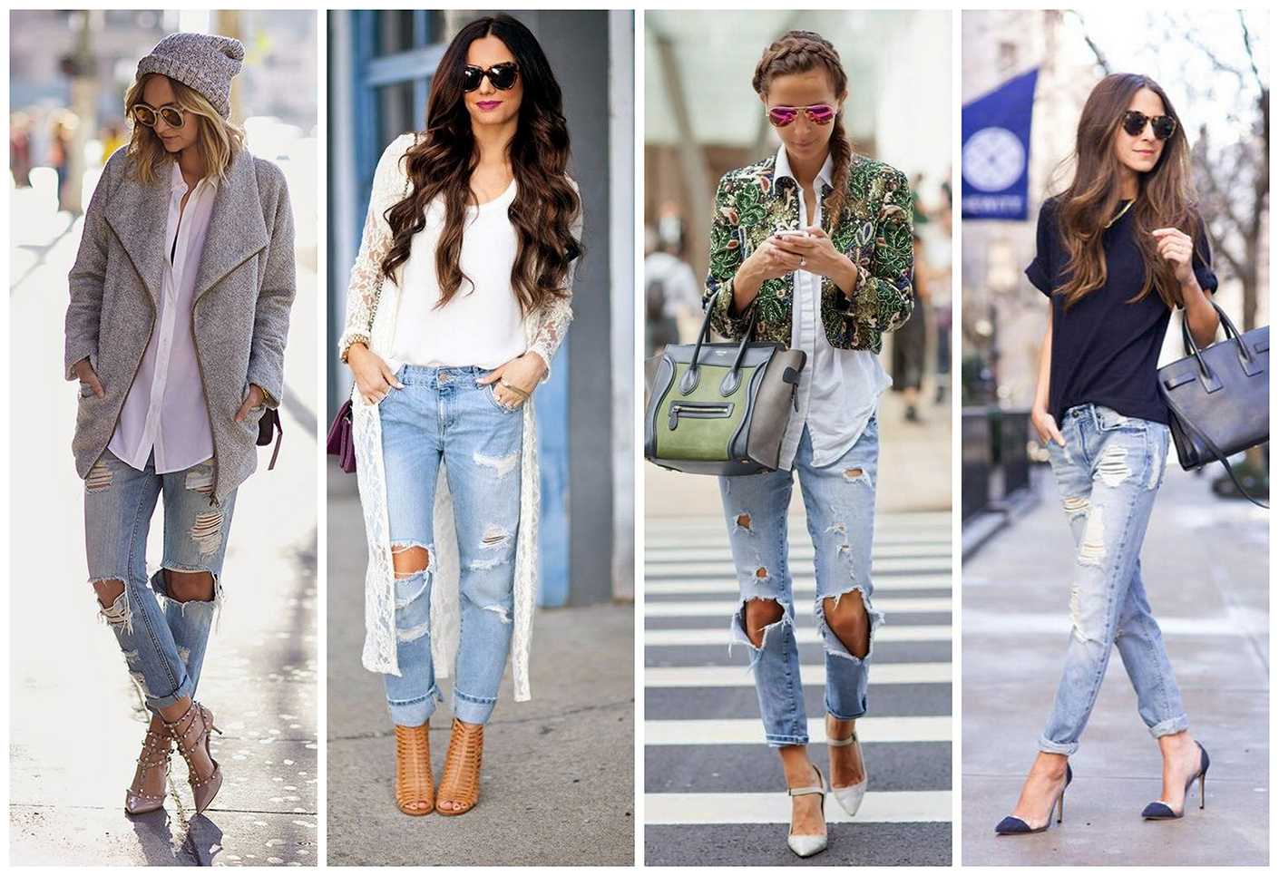 Как можно одеться весной. Джинсы женские модные. Рваные джинсы образ. Стиль с рваными джинсами. Рваные джинсы женские.