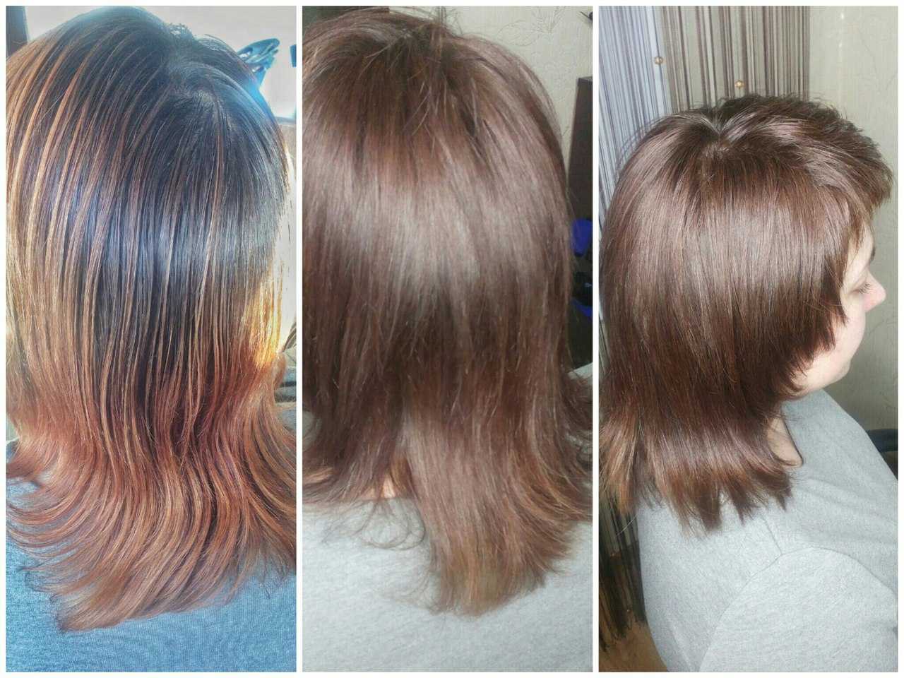 Тонирование волос после мелирования: на русые, темные кудри, фото до и после