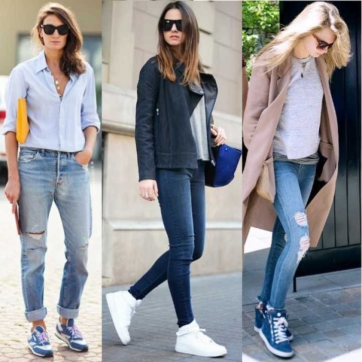 Какую обувь носить с джинсами женщинам