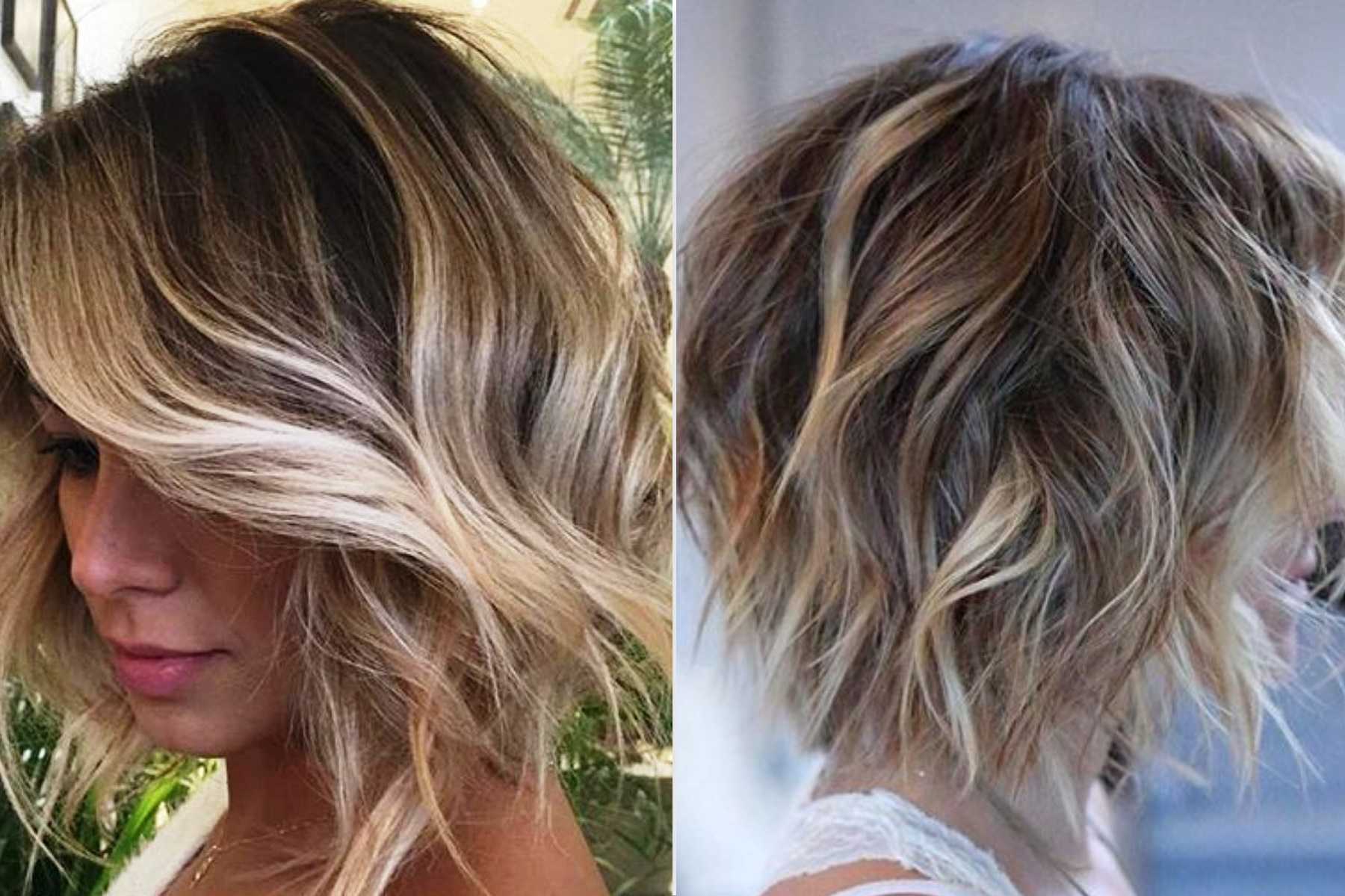 Балаяж на русые волосы - короткие, средние и длинные, фото до и после