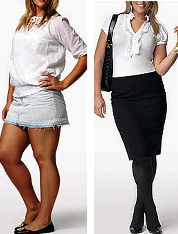 Какие модели брюк и юбок подойдут женщинам с лишним весом и сделают их стройнее