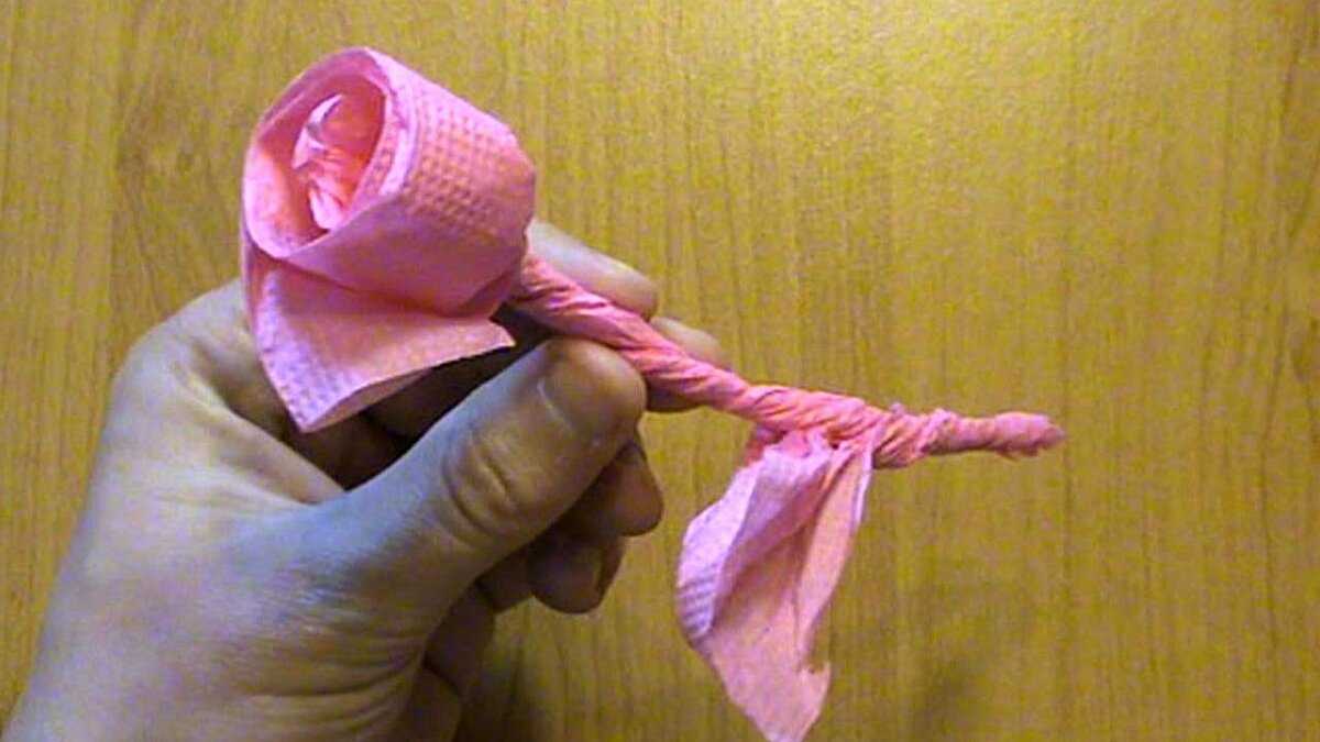 Как сделать розу из салфетки своими руками - handskill.ru